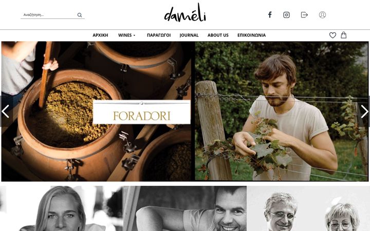 Screenshot of dameli.gr
