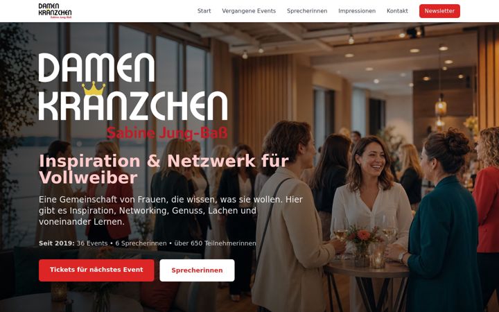 Screenshot of damenkraenzchen.net