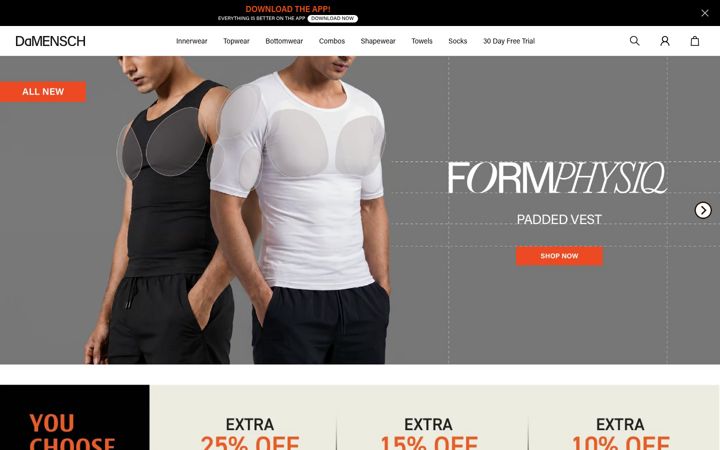 Screenshot of damensch.com