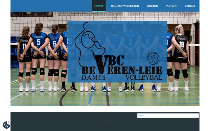 Screenshot of damesvolleybeverenleie.be