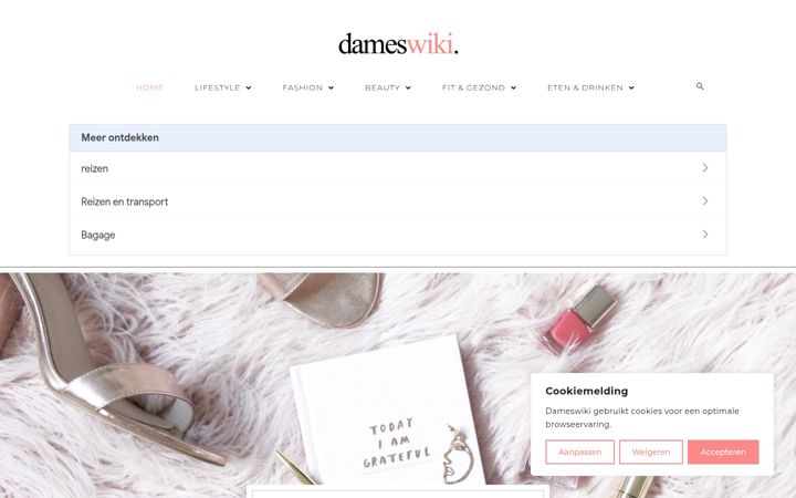Skjermbilde av dameswiki.nl