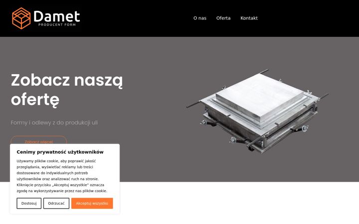 Screenshot of damet.org.pl