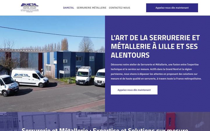 Ekraanipilt saidist dametal59.fr