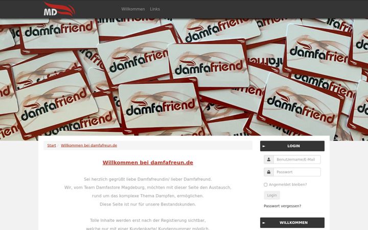 Screenshot of damfafreun.de