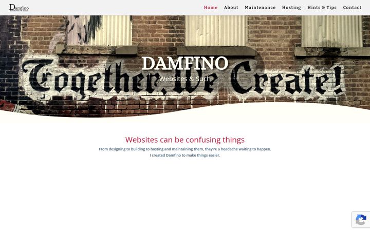 Captura de ecrã de damfino.uk