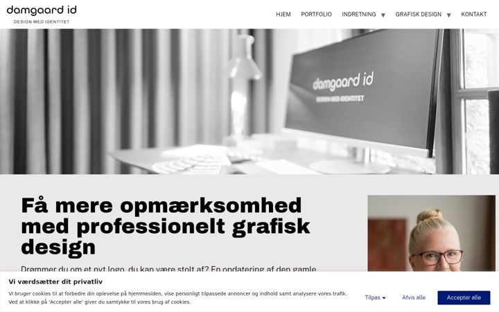 Screenshot ta' damgaard-id.dk