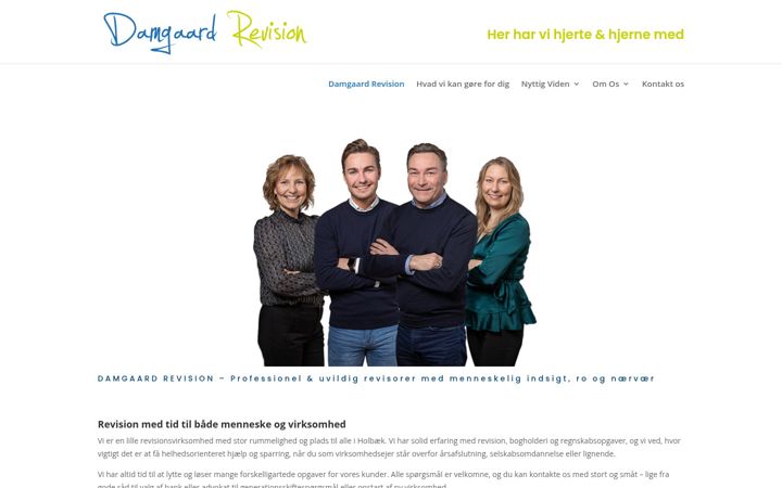 Screenshot of damgaardrevision.dk