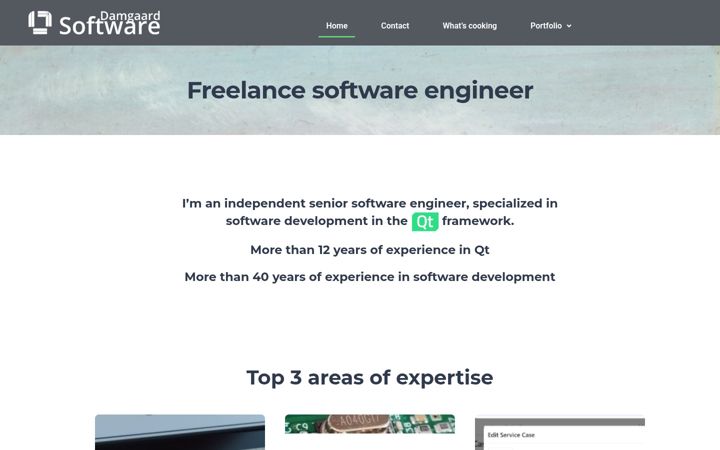 Screenshot of damgaardsoftware.com