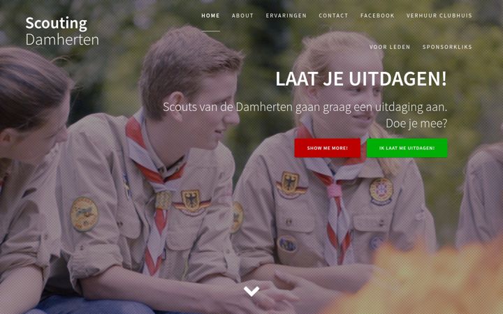 Skjermbilde av damherten.nl