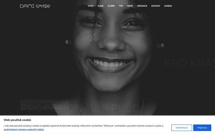 Screenshot van dami-smile.cz