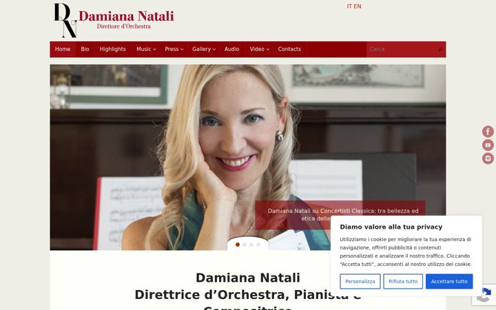 Ekrano kopija damiananatali.it