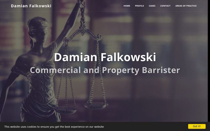 Captura de ecrã de damianfalkowski.co.uk