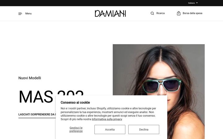Screenshot of damianiocchiali.com
