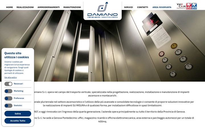 Screenshot of damianoascensori.it