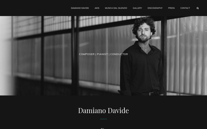 Screenshot of damianodavide.com