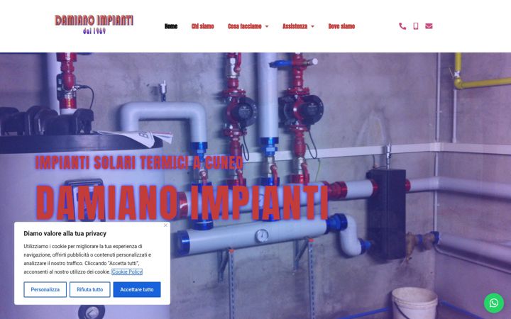 Screenshot von damianoimpianti.it