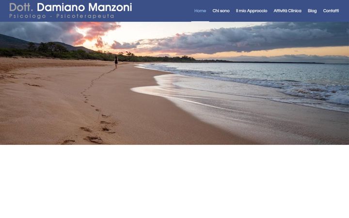 Screenshot of damianomanzonipsicologo.com
