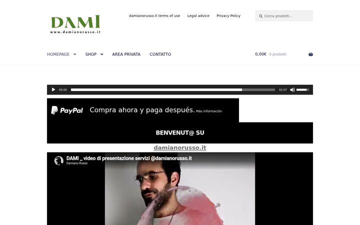Screenshot of damianorusso.com