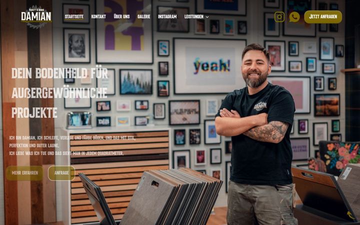 Screenshot of damianparkett.de