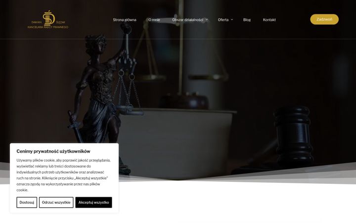Screenshot of damianslezak.pl