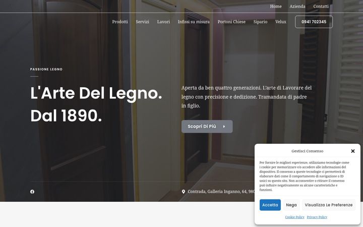 Screenshot of damicofalegnami.it