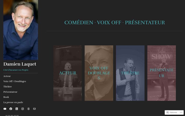 Screenshot of damien-laquet-comedien.com