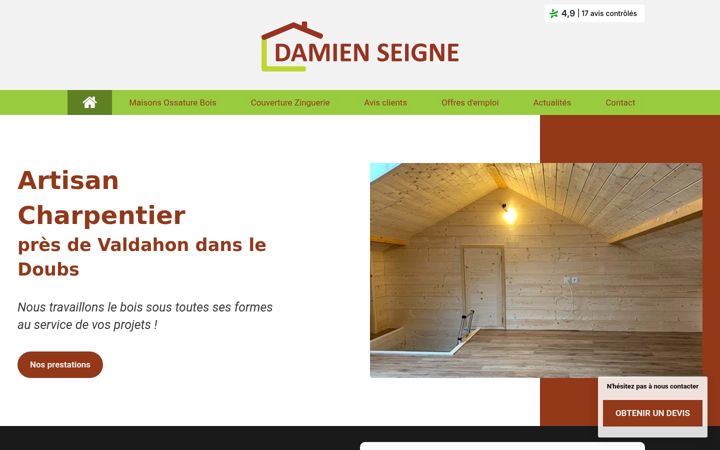 Zrzut ekranu damien-seigne.fr