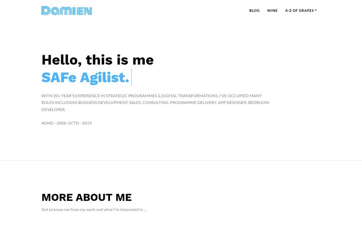 Screenshot of damien.co