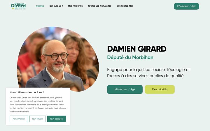 Zrzut ekranu damiengirard.fr