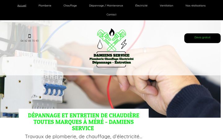 Zrzut ekranu damiensservice.fr