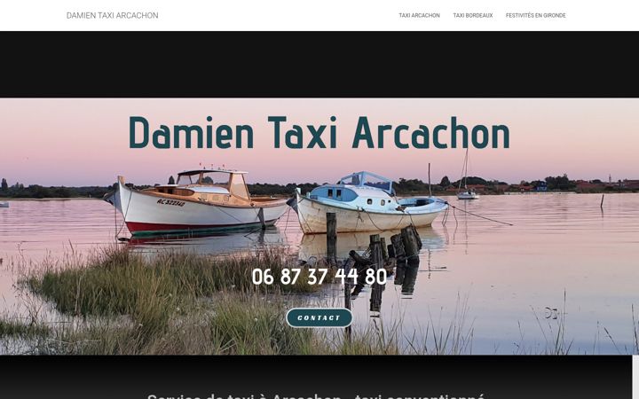 Zrzut ekranu damientaxi-arcachon.fr