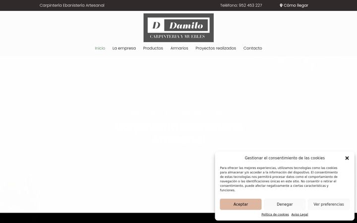 Screenshot di damilo.es
