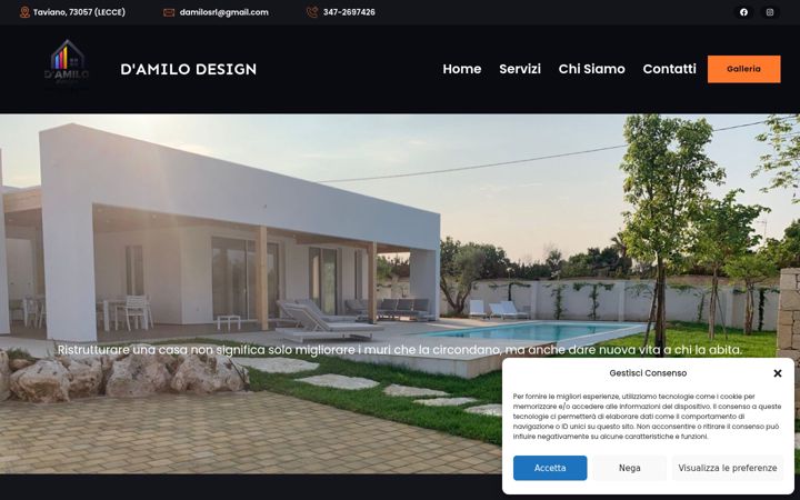Screenshot of damilodesign.it