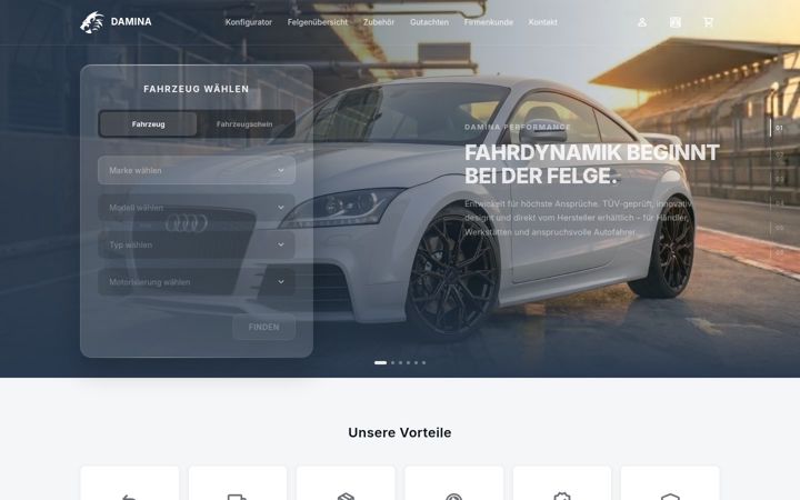 Screenshot of damina-performance.de