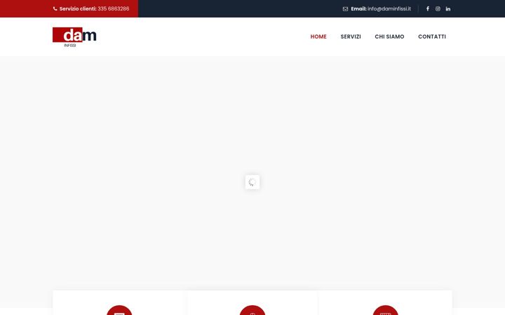 Screenshot of daminfissi.it
