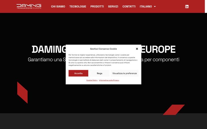 Screenshot of damingeurope.com