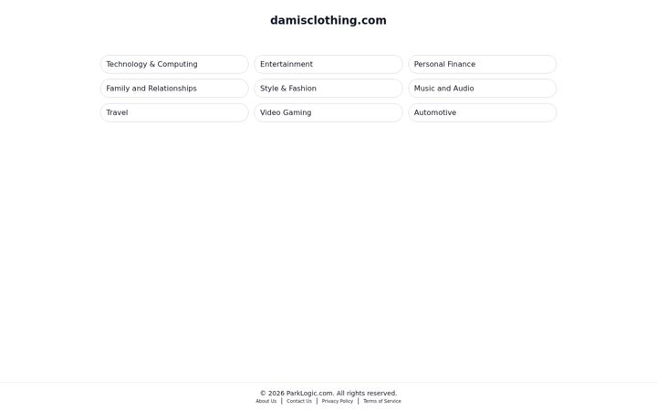 Screenshot of damisclothing.com
