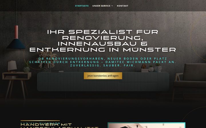 Screenshot of damitec-wichmann.de