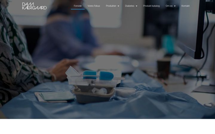 Screenshot of damkaergaard.dk