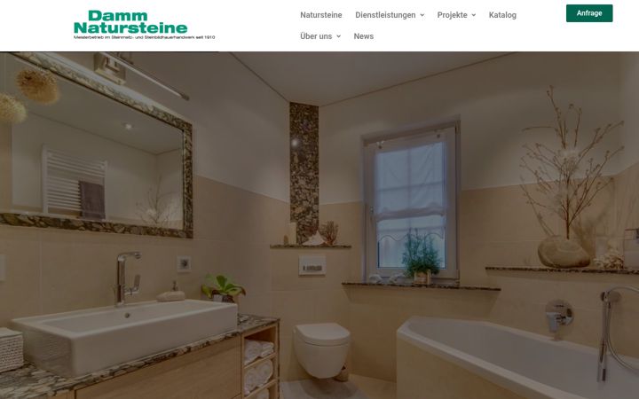 Screenshot of damm-natursteine.de