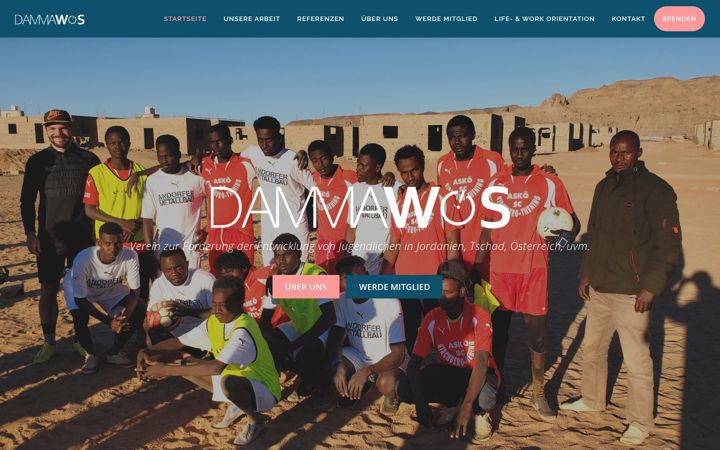 Screenshot of damma-wos.at