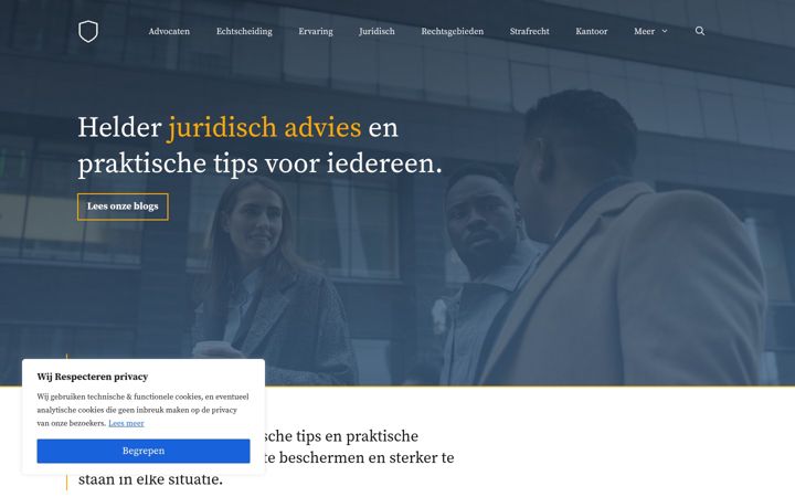 Skjermbilde av damman-advocaten.nl