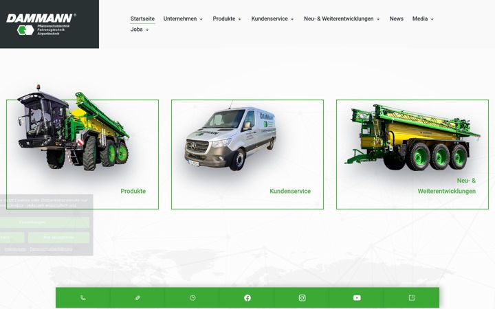 Screenshot of dammann-technik.de