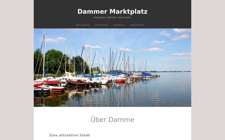 Screenshot of dammer-marktplatz.de
