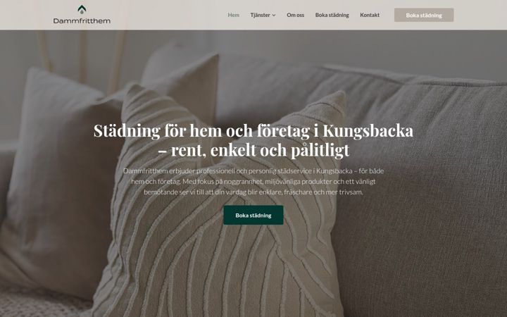Screenshot of dammfritthem.se