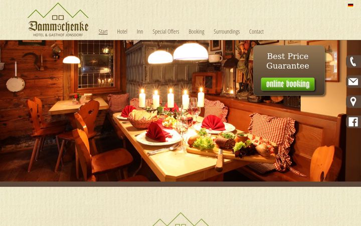 Screenshot of dammschenke.de