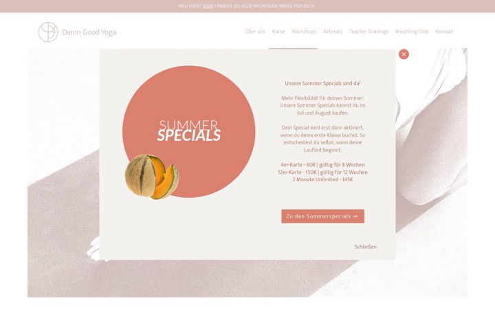 Screenshot of damngoodyoga.de