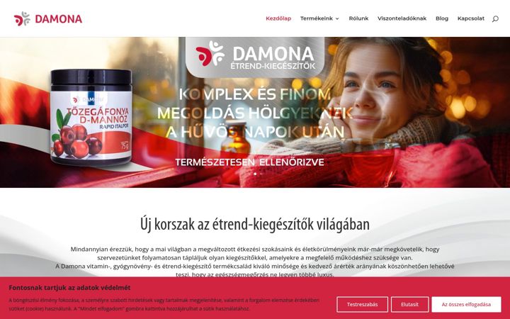 Screenshot von damonavital.hu