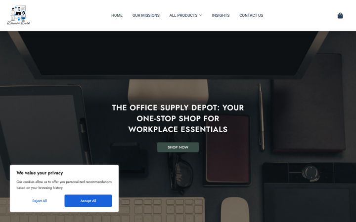 Screenshot of damondesk.com