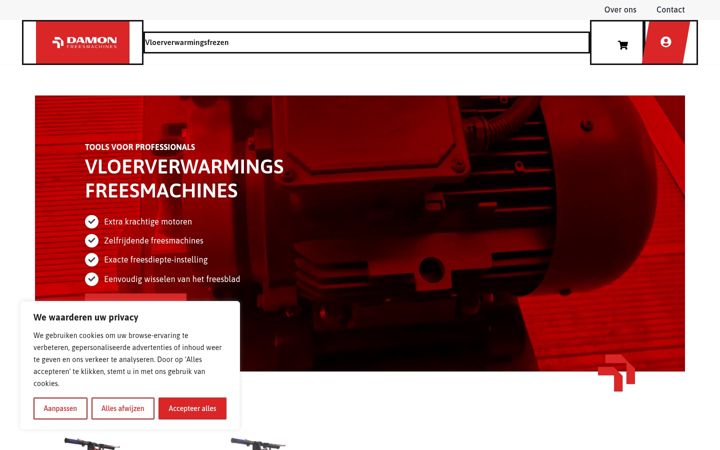 Skjermbilde av damonfreesmachines.nl